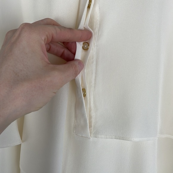 Club Monaco Silk Button Up Blouse - Picture 7 of 7